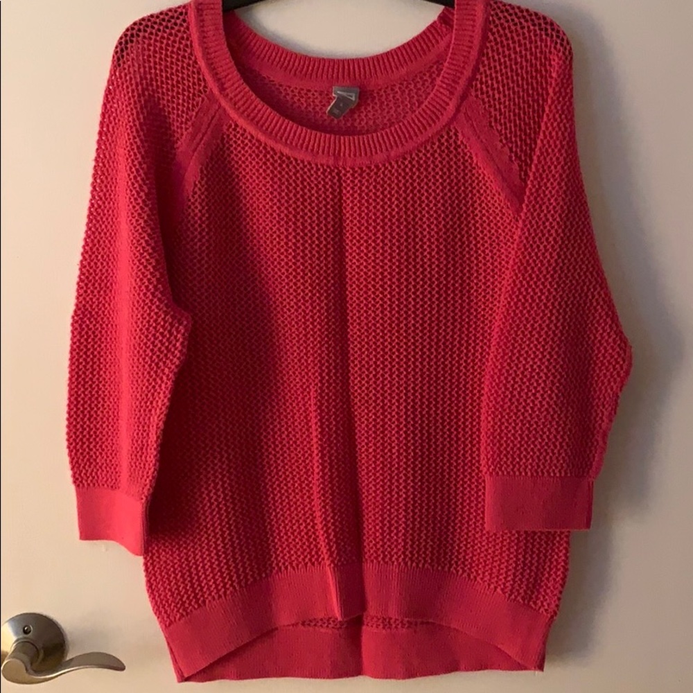 Bright pink sweater